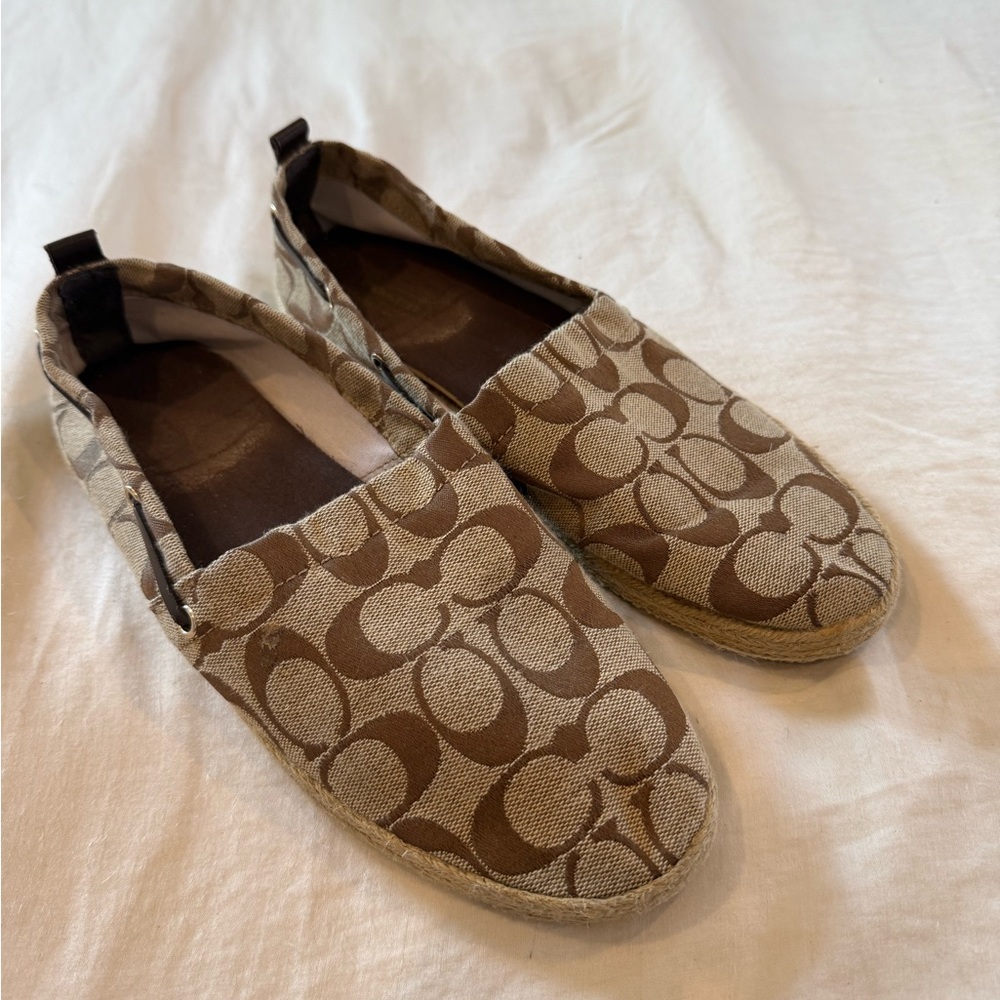 Coach Signature Jacquard Espadrille Loafers